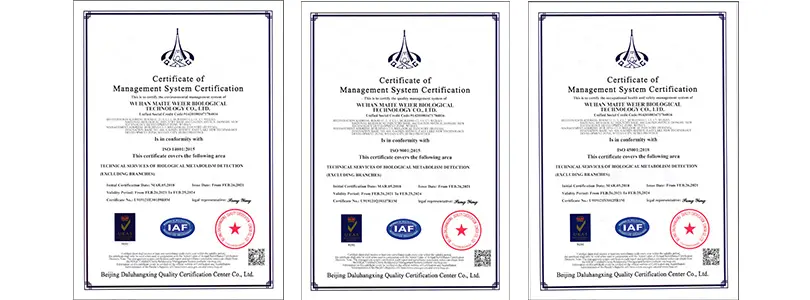 certificate of management systems