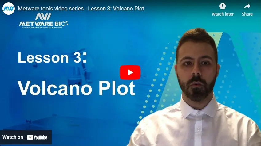 Metware tools video series - Lesson 3: Volcano Plot